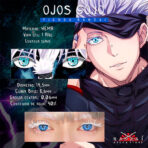 LENTILLAS AZULES GOJO SATORU (Jujutsu Kaisen/Cosplay)