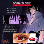 LENTILLAS ROJAS MANGEKYOU SHARINGAN SASUKE (Naruto/Cosplay)