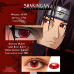 LENTILLAS ROJAS SHARINGAN (Naruto/Cosplay)