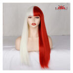 PELUCA LARGA - ROJA Y BLANCO (Cosplay) - Imagen 4