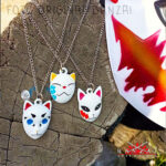 COLLAR | LLAVERO - MASCARAS KITSUNE (Kimetsu No Yaiba)