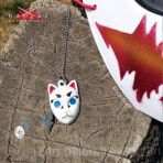 COLLAR | LLAVERO - MASCARAS KITSUNE (Kimetsu No Yaiba) - Imagen 3