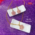 SET FLOR DE SAKURA | ARETES Y COLLAR (Magic Girl) - Imagen 8