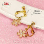 ARETES - FLOR DE CEREZO (Kawaii) - Imagen 5