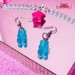 SET OSITOS DE GOMITA | COLLAR Y ARETES (Kawaii) - Imagen 4