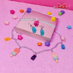 SET OSITOS DE GOMITA | COLLAR Y ARETES (Kawaii)
