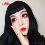 LENTILLAS NEGRAS DOLL (Cosplay/Make Up/Look dramático ojos de muñeca) - Imagen 2