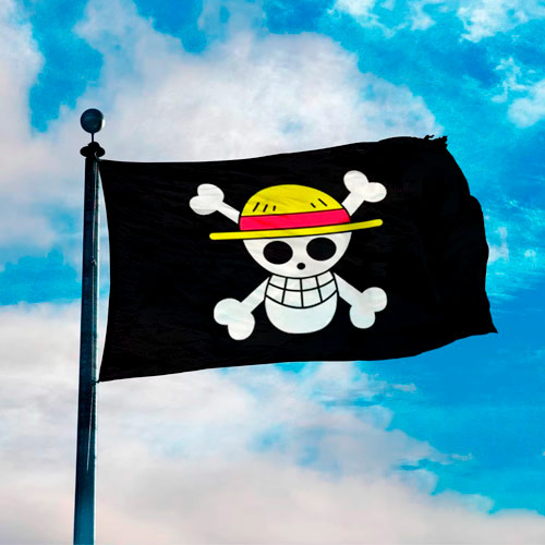 BANDERA PIRATA MUGIWARA (Inspirado en One Piece)