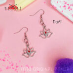 ARETES - FLOR DE LOTO (Kawaii) - Imagen 2