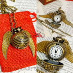 RELOJ DE BOLSILLO SNITCH DORADA (Temática de Harry Potter) - Imagen 9