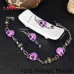 SET CALAVERA | ARETES Y PULSERA (Witch)