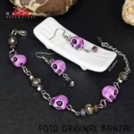 SET CALAVERA | ARETES Y PULSERA (Witch)