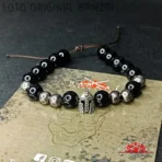 PULSERA PARA CABALLERO - PIEDRAS NATURALES Y VOLCÁNICAS (Yokai) - Imagen 2