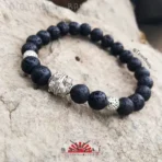 PULSERA PARA CABALLERO - PIEDRAS NATURALES Y VOLCÁNICAS (Yokai) - Imagen 3