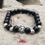 PULSERA PARA CABALLERO - PIEDRAS NATURALES Y VOLCÁNICAS (Yokai) - Imagen 4