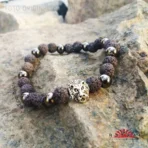 PULSERA PARA CABALLERO - PIEDRAS NATURALES Y VOLCÁNICAS (Yokai) - Imagen 5