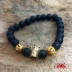 PULSERA PARA CABALLERO - PIEDRAS NATURALES Y VOLCÁNICAS (Yokai) - Imagen 13