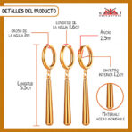 ARETES DE ACERO INOXIDABLE RORONOA ZORO (Inspirado en One Piece/Cosplay) - Imagen 7