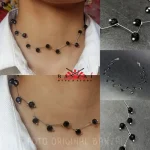 SET NOIR | ARETES Y CHOKER (Witch Style)