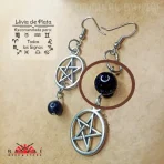 ARETES | PENTAGRAMAS Y CUARZOS (Witch Style) - Imagen 2